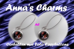 Oorbellen met Foto Easybuttons (1 paar)